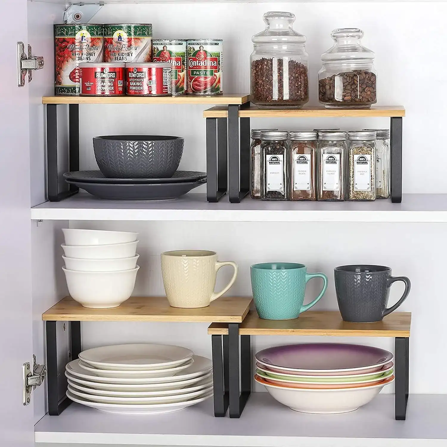 Stackable Kitchen Kabinet Shelf Organizer Stackable Kitchen Kabinet Shelf Organizer