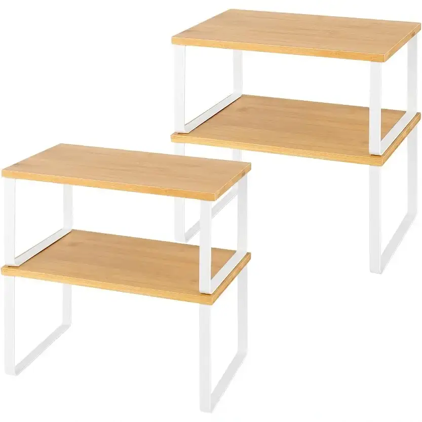Stackable Kitchen Kabinet Shelf Organizer