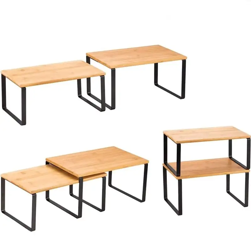 Stackable Kitchen Kabinet Shelf Organizer