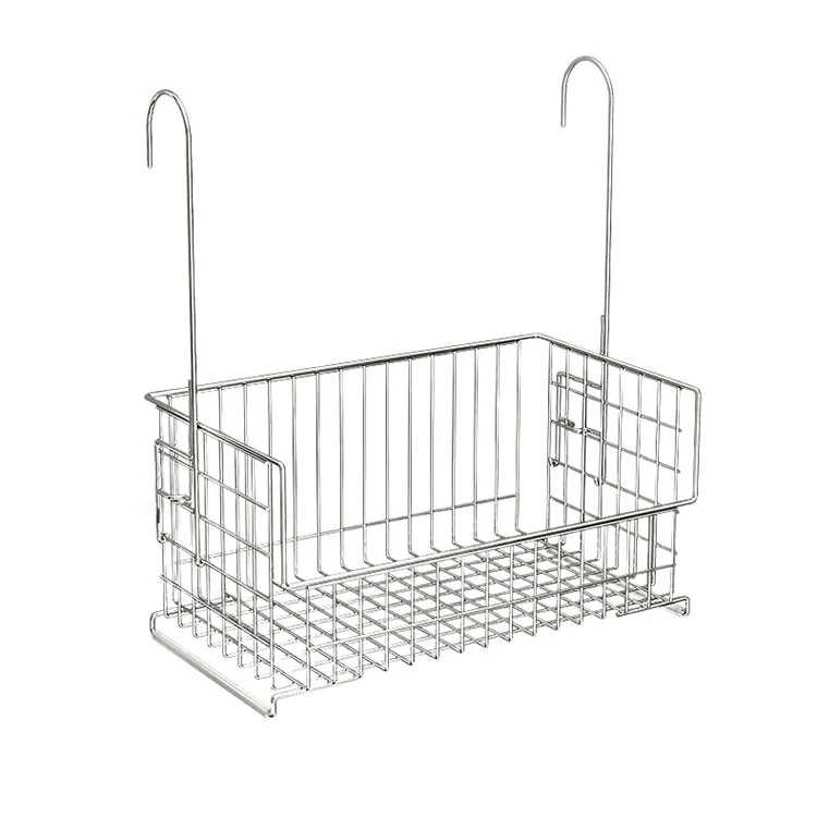 Stainless Steel Wall-dipasang Countertop Dual-tujuan Storage Rack