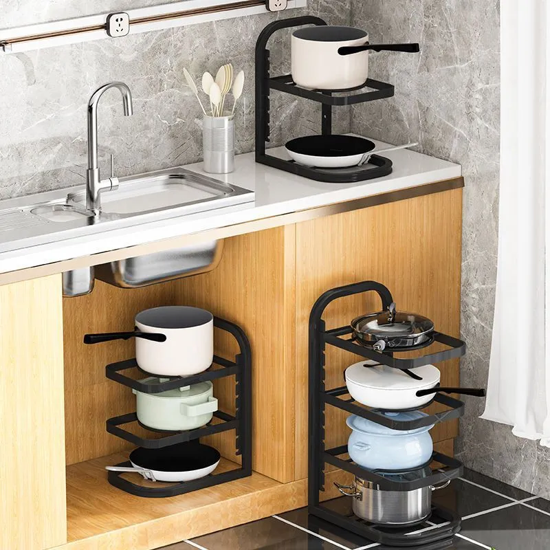 Under-sink Multi-layer Pot lan Pan Storage Rack